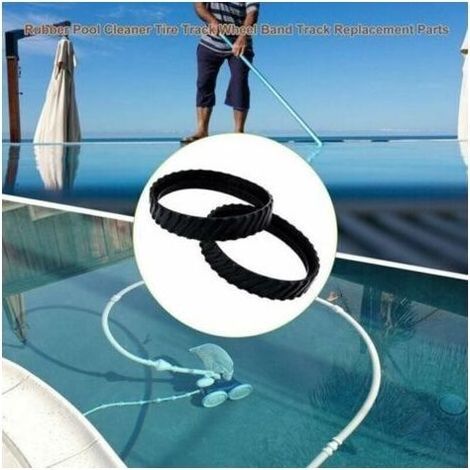 Chenilles de Nettoyeur de Piscine Zodiac Mx8, Pices 2PC Zodiac Mx8, Caoutchouc trs rsistant, amliorant la dure de Vie des pices pour Le Robot de Nettoyage (1/3)