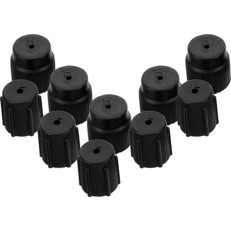 10 bouchons de valve de climatisation pour voiture, haute et basse pression