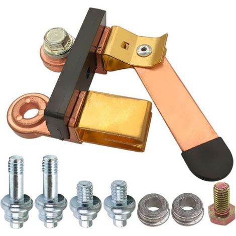 Interrupteur Lame - Isolateur Batterie 12 V 24 V - Pour Bornes Latérales 3/8 Pouces - 200 A Continu 600 A Pointe - 1 Pièce (1/5)