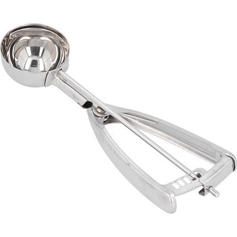 Cuillère à glace en acier inoxydable en forme de boule, cuillère à fruits et dessert, outil de préparation pour glace, melon et pâtisserie, diamètre 5 cm pour maison et bureau (1/5)