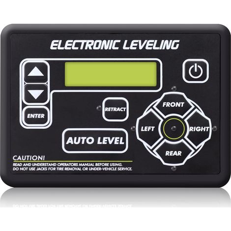 421484 Touchpad di livellamento per camper e roulotte a quinta ruota - con pulsante di livellamento automatico compatibile con Ground Control TT e altri sistemi