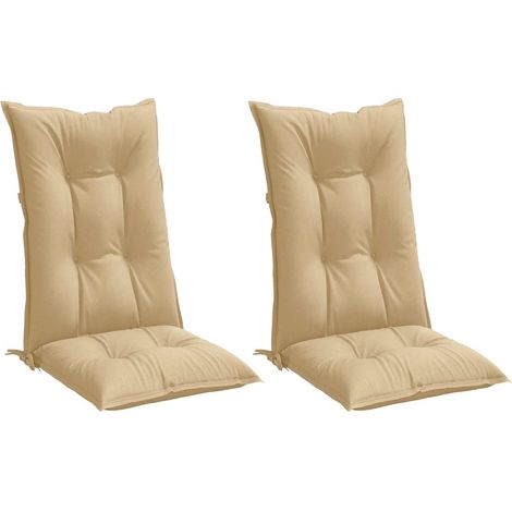 Maison Exclusive - Hochlehner-Auflagen 2 Stk. Melange Beige 120x5 (1/5)