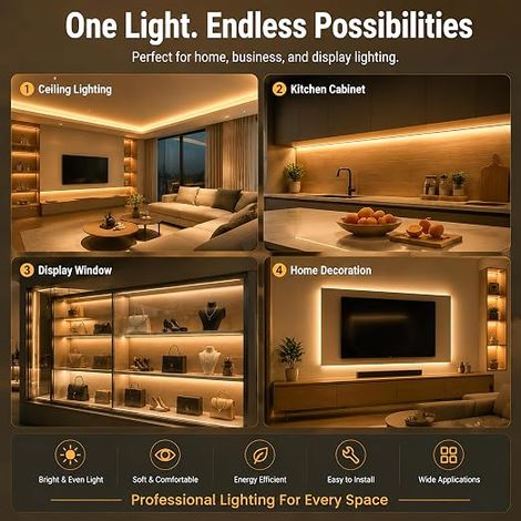 COB LED Strip 10M 2700K Warm White Dimmable LED Strip (1/5)
