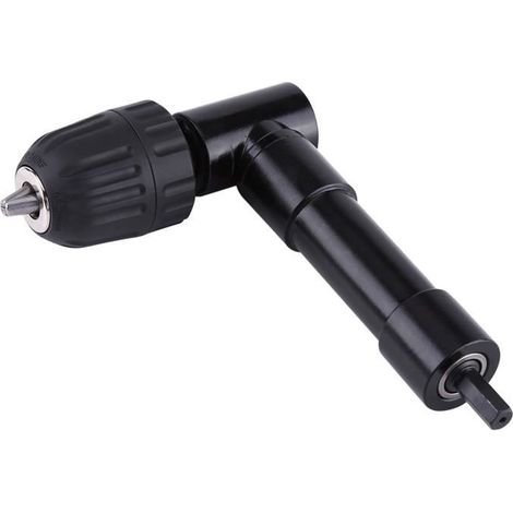 (Noir)Adaptateur d'angle 8 mm - Mandrin 0,8-10 mm - Torsion 25 N.m - Angle 90 degrés (1/4)