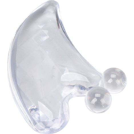 Planche de Guasha Transparente Portable - Outil de Thérapie par Grattage pour Points de Tension et Acupression (1/5)