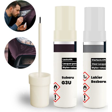 Kit de retoque Subaru G3U 2 en 1: Capa base + capa transparente con pincel (1/5)