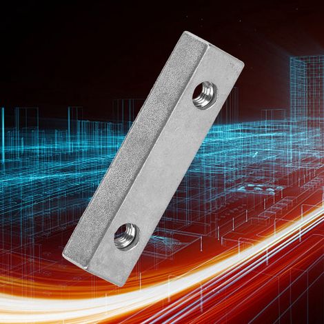 Écrou à double fente en alliage de zinc Z043M, utilisé pour fixer une plaque de base ou de renfort. (1/5)
