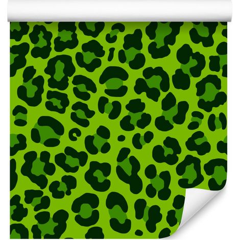 Papel pintado de cuero verde botella y lima 50x1000 cm (1/5)