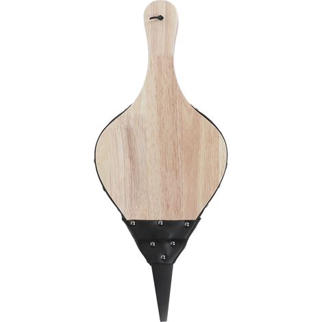 Soufflet de cheminée en bois massif, manuel et résistant à la chaleur, idéal pour barbecue et camping. (1/5)