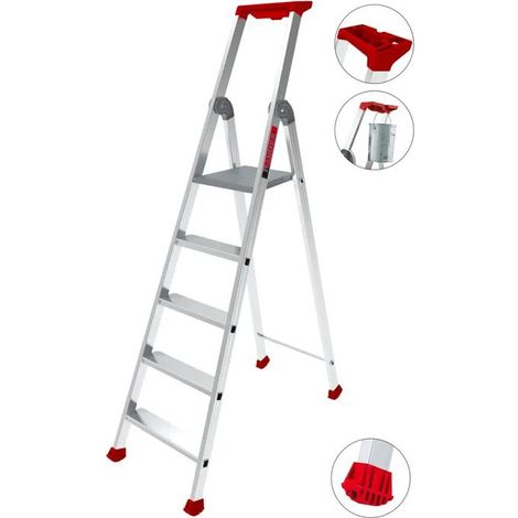 Hänger MAXIBAT Aluminium-Trittleiter stabil und ergonomisch