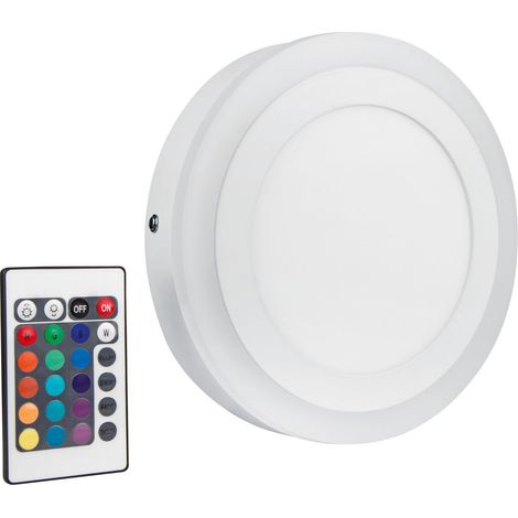 LEDVANCE Wand- & Deckenleuchte LED COLOR + WHITE Round warmweiss 200mm 19W Aluminium IP20 (1/5)