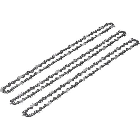Universelle 3/8"-Kettensägenkette (1,3 mm), 3er-Pack für Craftsman 16 Zoll 55DL – Legierter Stahl – Schnellschneidend