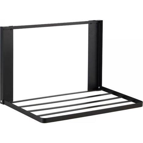 Étagère murale pliable Étagère magnétique pour réfrigérateur Étagère murale pliable de style rétro, idéale pour les salles de bains, les chambres, les salons et les cuisines (1/5)
