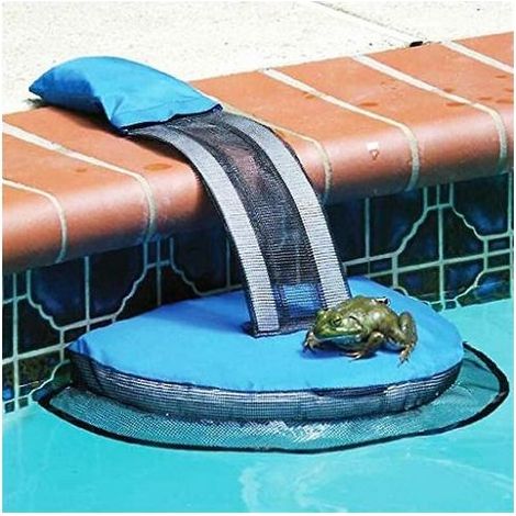 sauvetage des animaux rampe d'évacuation pour piscine rampe flottante sauvetage grenouille log pad pool animal protector (1/5)