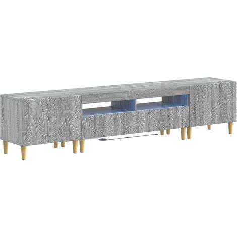 Maison Exclusive - Mobile TV LED a 5 pezzi Sonoma grigio Legno ingegnerizzato (1/5)