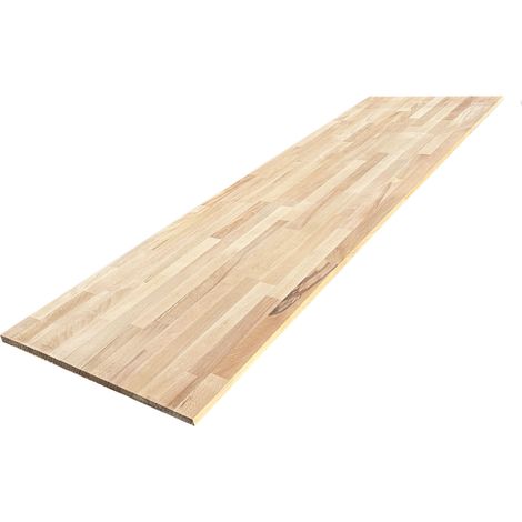 Tablette Hêtre Massif Lamellé Collé Abouté, L.250 cm x l.60 cm, Ep.18 mm (1/5)