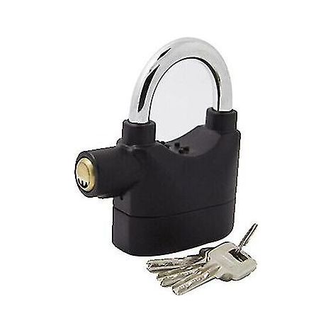 Serrure de sécurité en aluminium avec alarme, pour véhicules et entrepôts, pour installation à domicile et usage quotidien.-AquaForge (1/3)