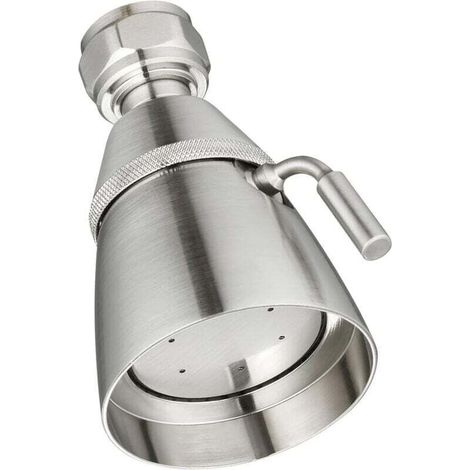 Pommeau de douche à haut débit en nickel brossé, pulvérisateur de douche simple en laiton d'angle, angle et débit d'eau réglables, pommeau de douche d'extérieur, femelle G 1/2 (1/4)