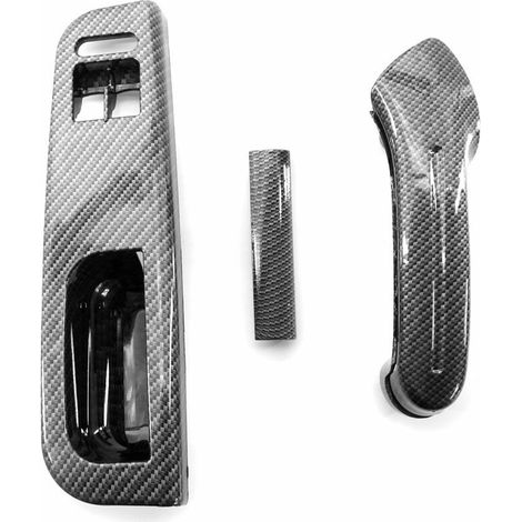 3 Pieces 1999-2005 Volkswagen Golf Mk4 2 Interior Door Handle Deflector Set Carbon Fiber Replacement Parts (1/5)