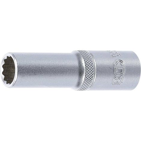 Douille Longue 12 Pans 12,5 mm (1/2) - 13 mm - Précision et Durabilité, Acier, Cliquet 1/2 - D-Work