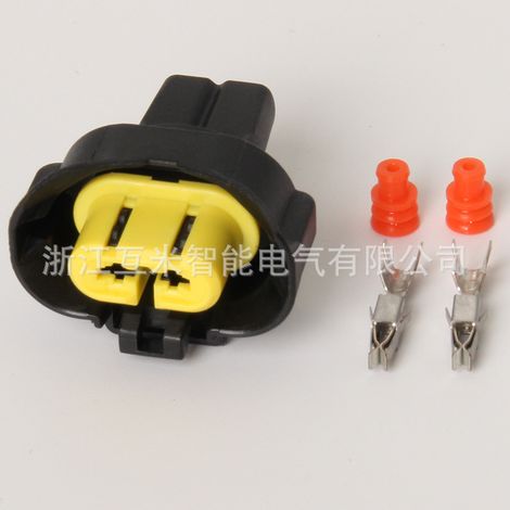 2P connector for Nissan Sylphy, Livina, Tiida H8/H9 fog lights and headlights (DJ70238Y-2.8-21)