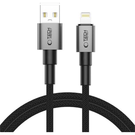 Cavo Lightning Tech-protect Ultraboost DNA 15W/2.4A 100CM grigio ferro (1/5)