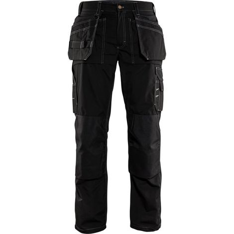 Pantaloni da lavoro estivi in policotone Blaklader artigiano Nero 54 (1/5)