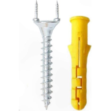 Clous double tête 50 pièces pour plinthes et moulures, fixation précise et rapide, pack de 50 clous à double pointe, idéal pour l'installation de lambris et finitions. (1/5)