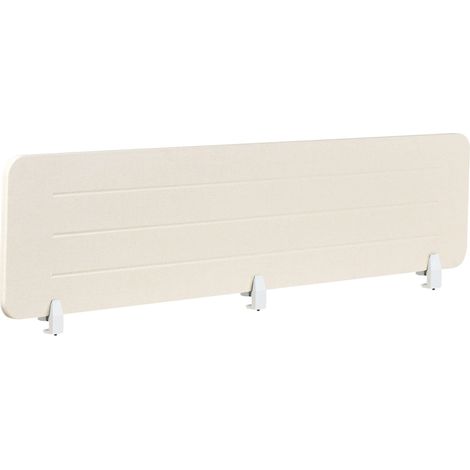 Desk Screen 180 x 40 cm Light Beige ZIGGY (1/5)