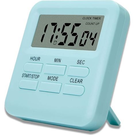 Digital Timer with Clock/Alarm Function, Magnetic Back Digital Kitchen Timer, Kitchen Timer Stopwatch Countdown Time Management for Cooking and Study (1/5)