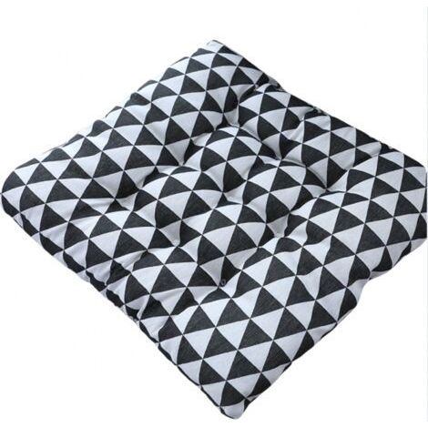 Set of 2 Padded Chair Cushions with Ties (Triangle) (1/4)