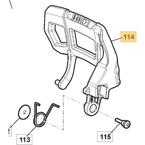ORIGINAL STIGA Handschutz für Kettensäge AC27T - APR527 118804798/0
