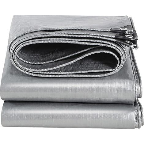 Wasserdichte und strapazierfähige Polyethylenplane für den Außenbereich, 160 g/m² Dicke, frost- und UV-beständig, für Gärten, Pavillons, Camping, Möbel, Gartenhäuser (1/5)