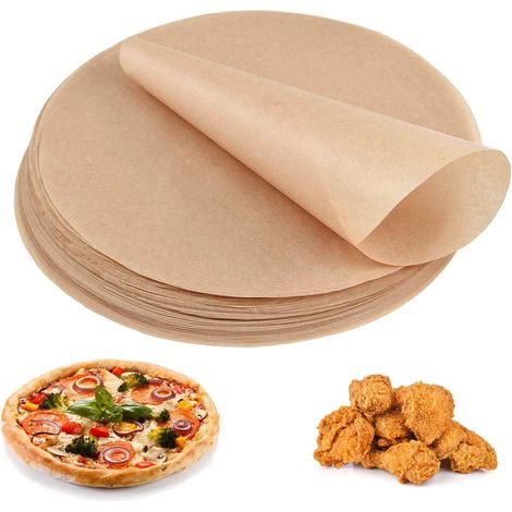 200 Feuilles de cuisson, Rondes 30 cm, Anti-adhésives, Papier sulfurisé, Airfryer, Barbecue, Pâtisserie