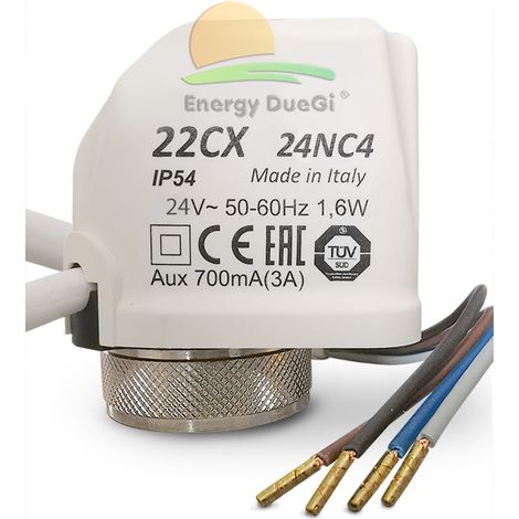 Attuatore elettrotermico compatto a 4 fili 24 Volt M30x1.5 (1/5)