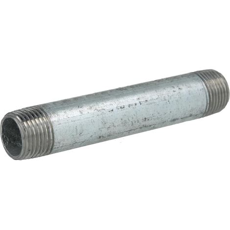 Nipple double galvanisé 1/2'' x 110 mm