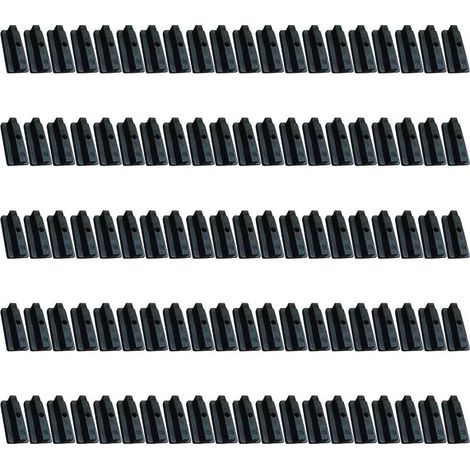Lot de 100 clips de fixation robustes pour planches de terrasse composites 6 mm avec vis (1/5)