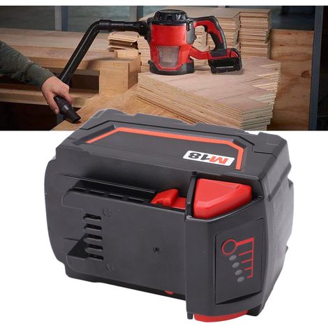 Miwage 18V Ersatzakku mit Ladezustandsanzeige, Lithium-Ionen-Akku für kabellose Elektrowerkzeuge, kompatibel mit Elektrowerkzeugen der M18-Serie, 3000mAh. (1/5)