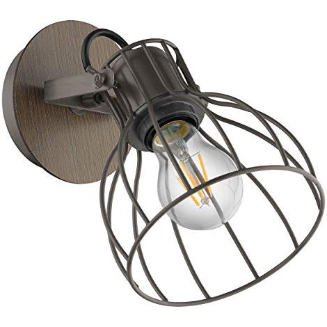 Eglo Lampada da Parete Marrone, Argento (1/4)