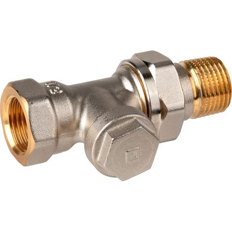 Resideo Rücklaufverschraubung Verafix-E Messing, vernickelt, D, 3/8", V2420D0010 (1/3)