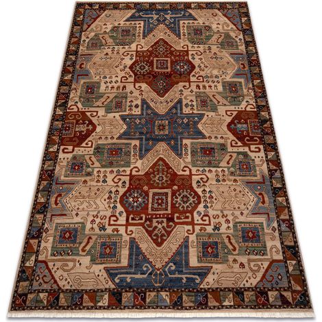Teppich Wolle KESHAN Franse, ethnisch, orientalisch 1250/53565 beige / terrakotta multicolour 200x290 cm