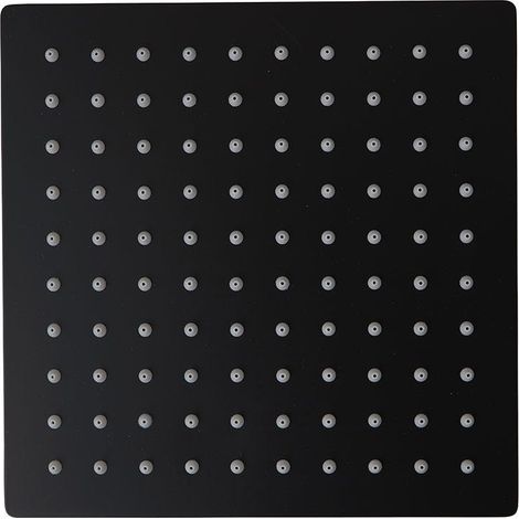 Quadratische Kopfbrause In Schwarzer Farbe, Matte Ausführung