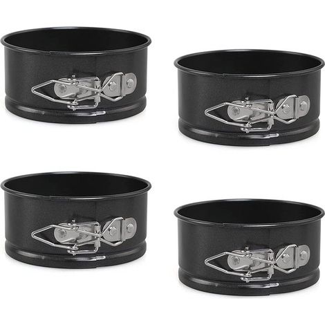 Mini-Kuchenformen – robuster Kohlenstoffstahl – 4er-Set – 10 cm (1/5)
