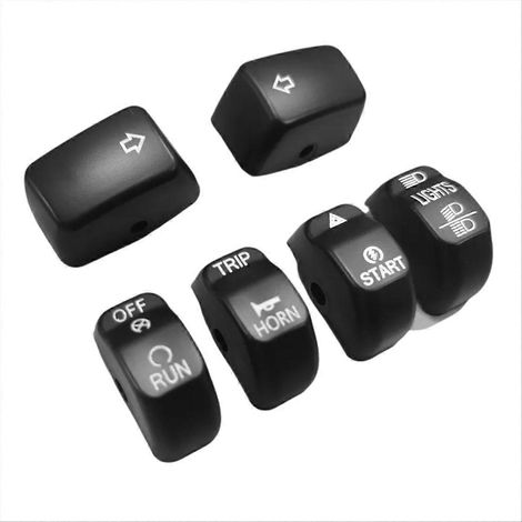 Lot de 6 capuchons de boutons de commande pour guidon de moto (1/5)