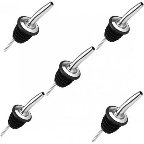 Becs verseurs - ANAWAKIA - Lot de 5 - Acier inoxydable - Bouchon en caoutchouc - 11 cm