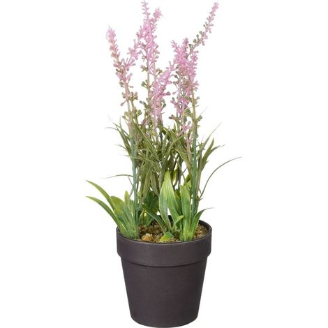 Mica künstlicher Lavendel im Topf rosa 24 x 10 cm Dekoblumen