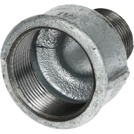 Raccord en fonte malléable manchon réduit 1 1/2" x 1" FF/FM