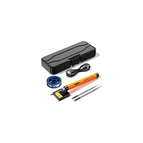 Kit de fer à souder sans fil, rechargeable par USB, 8 W, avec trois pointes de fer, température réglable de 300 ℃ à 450 ℃, stylo à souder électrique pour réparation (1/5)