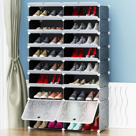 Scarpiera Modulare 16 Cubi Mobile Porta Scarpe Componibile 32 Paia Salvaspazio (1/4)