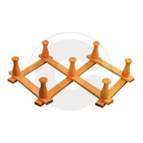 cintre extensible en bois de noyer 7 patA res 40 cm